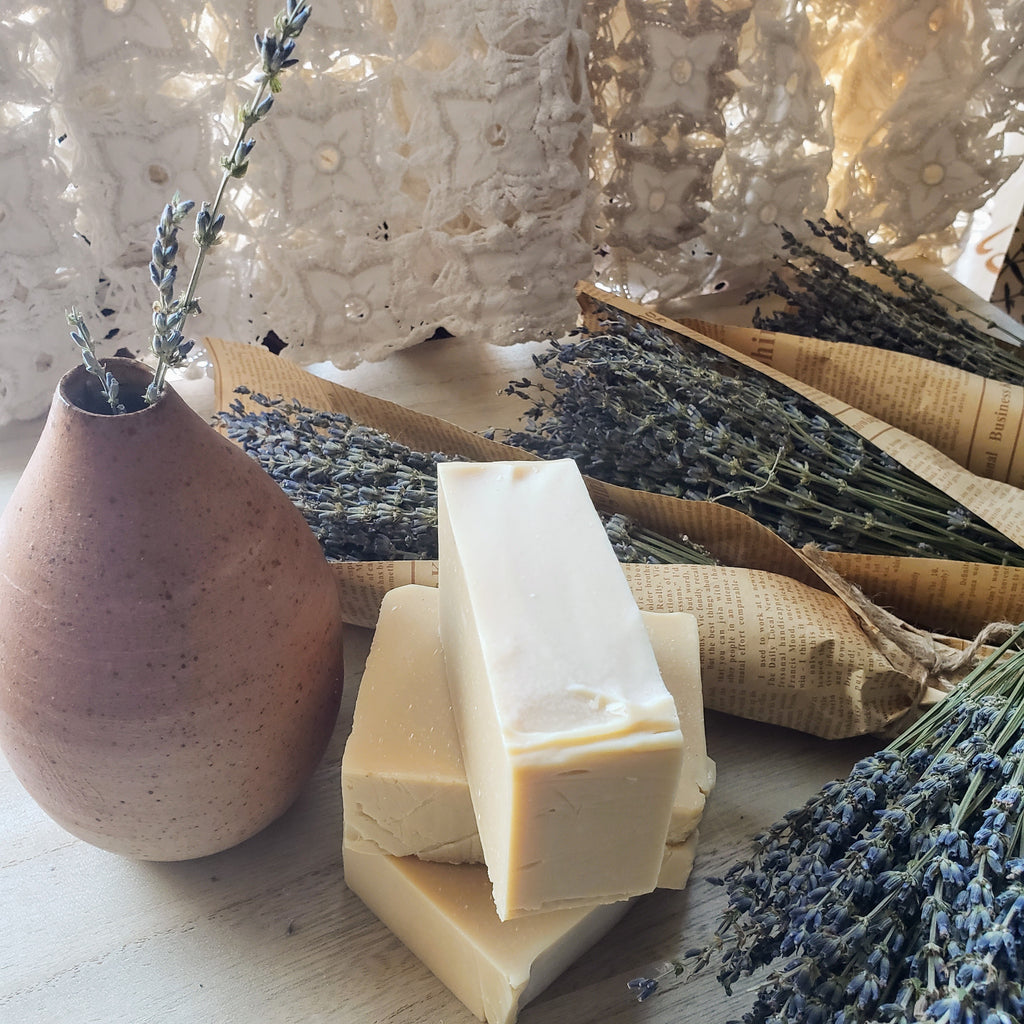 Goat Milk & Lavender Artisan Soap — about 6 oz