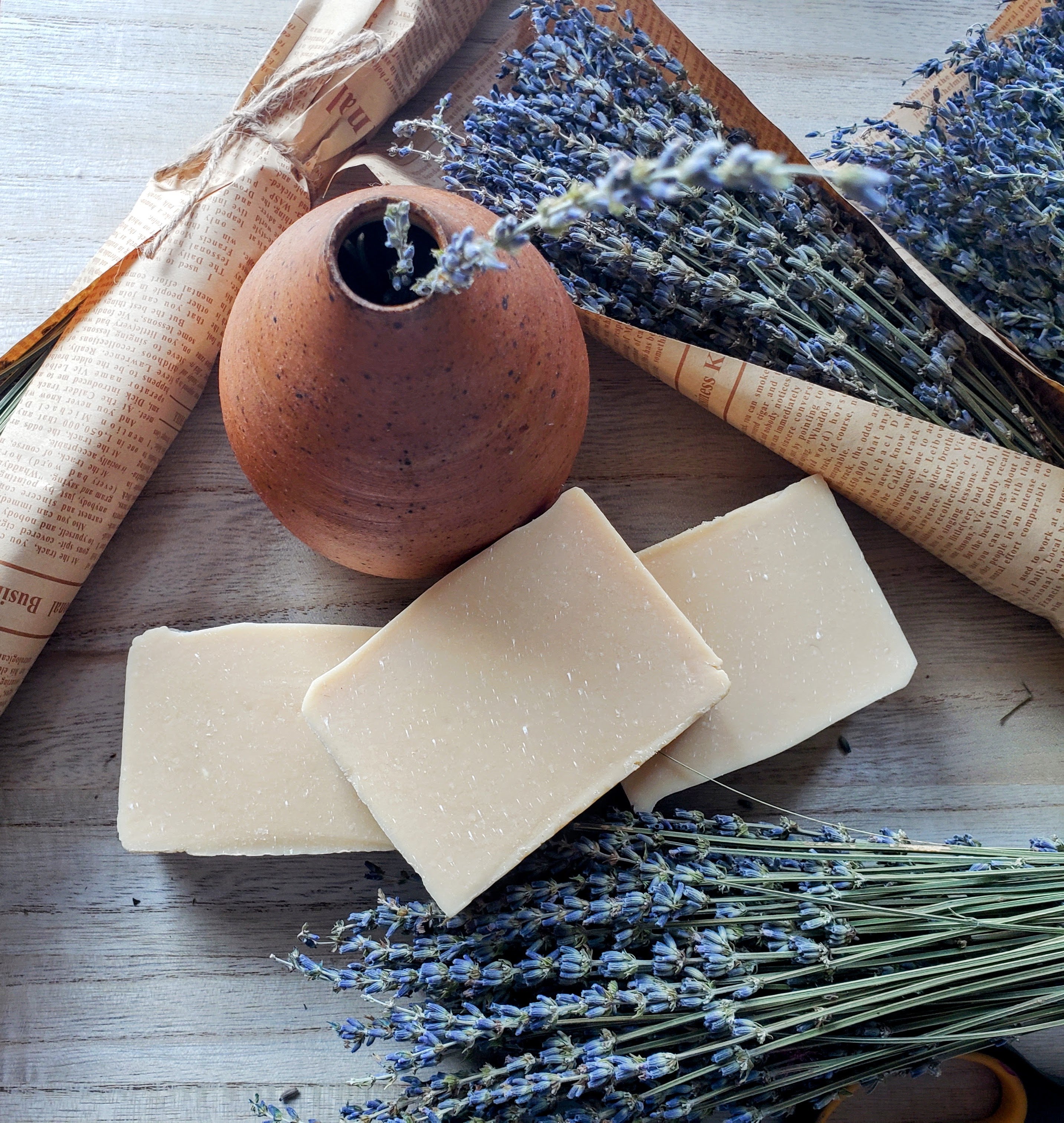 Goat Milk & Lavender Artisan Soap — Nourishing, Handcrafted, 6 oz