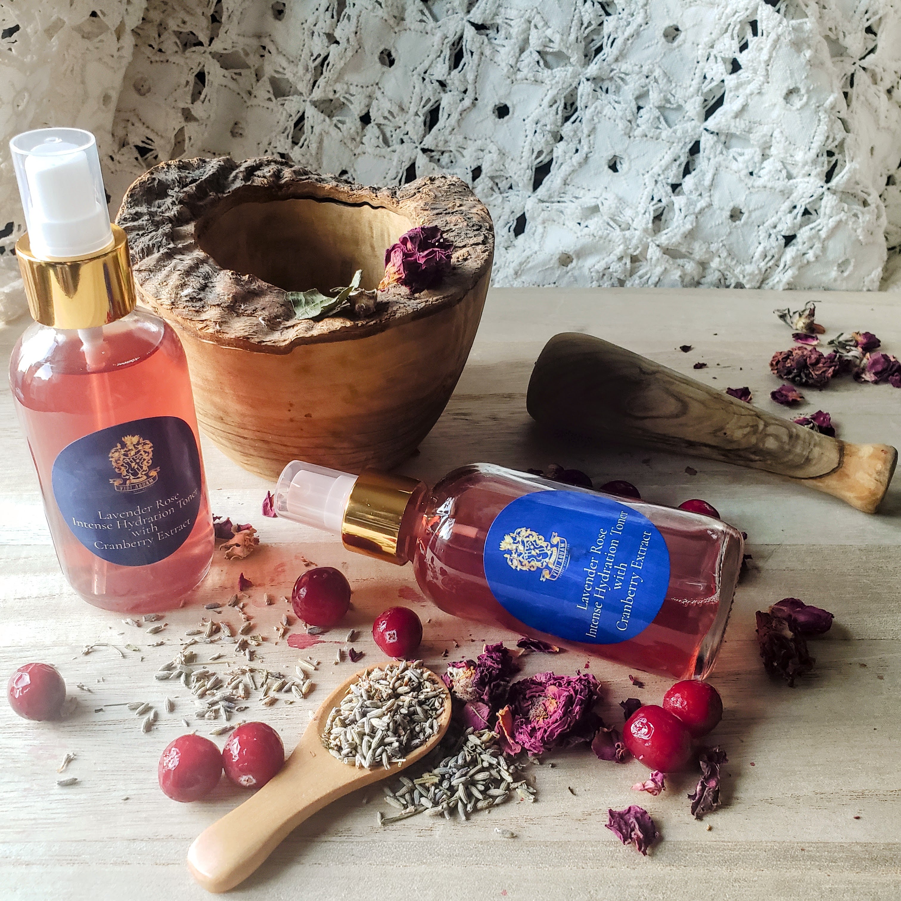 Rose Lavender Toner with Cranberry Extract - 4 oz