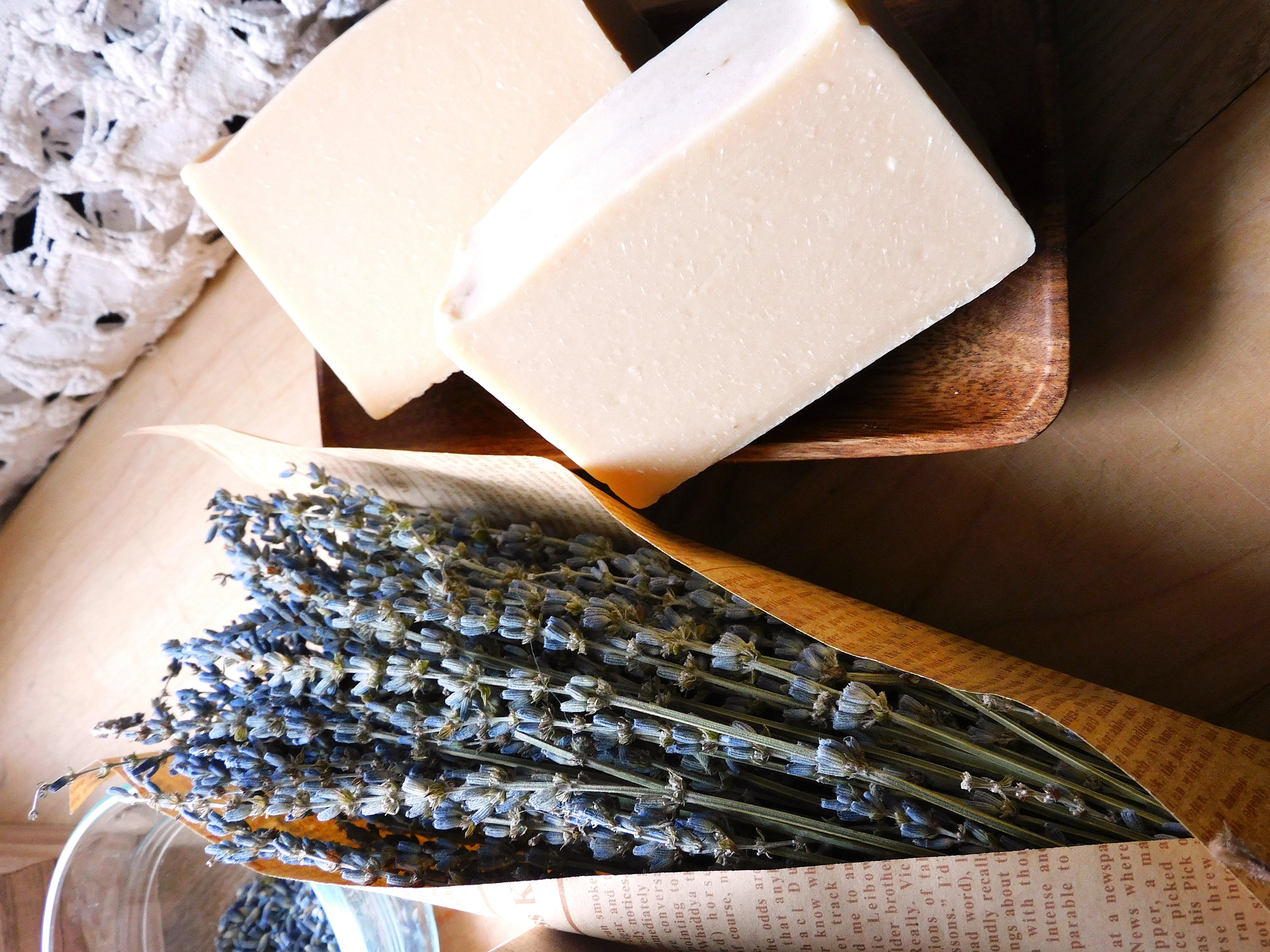 Goat Milk & Lavender Artisan Soap — Nourishing, Handcrafted, 6 oz